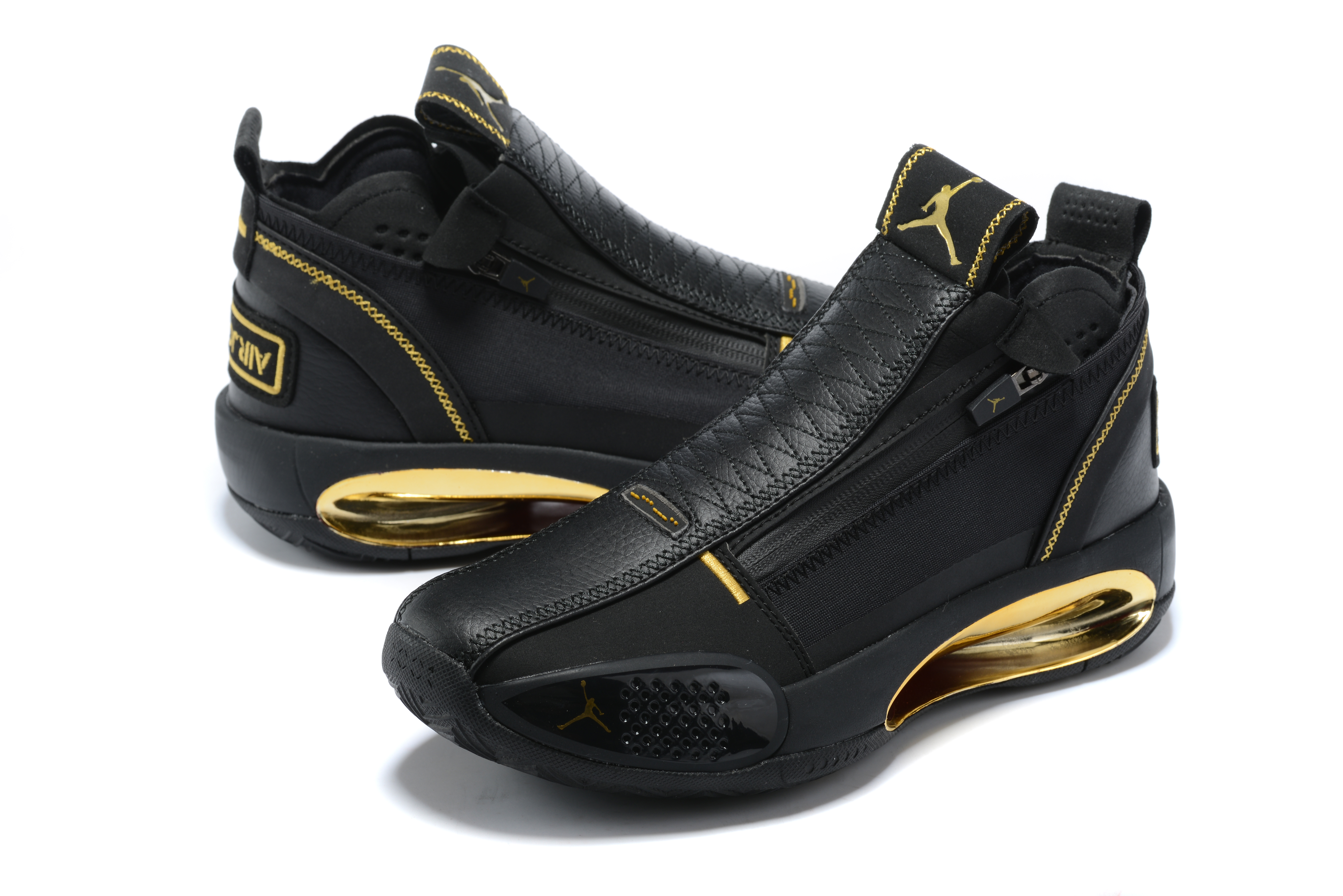 Air Jordan 34 Low Black Gold Shoes